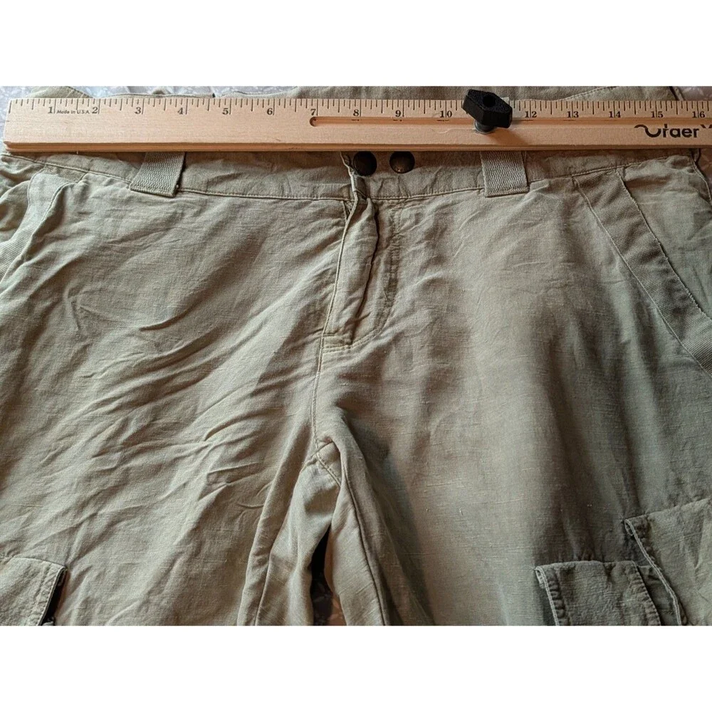 RALPH LAUREN CARGO PANTS LINEN & SILK VINTAGE EC SIZE 6 RARE!